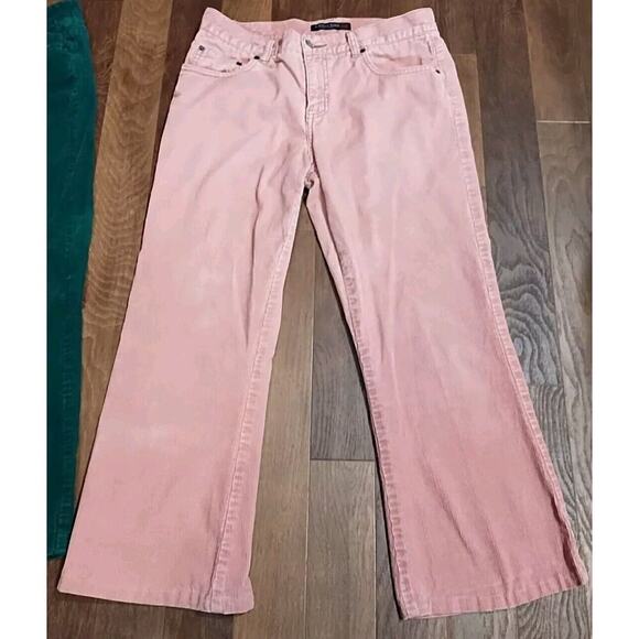 Lot Of 3 Petites Women Pants Slacks Size 8P Yellow Corduroy 25 inch inseam short - Picture 4 of 10